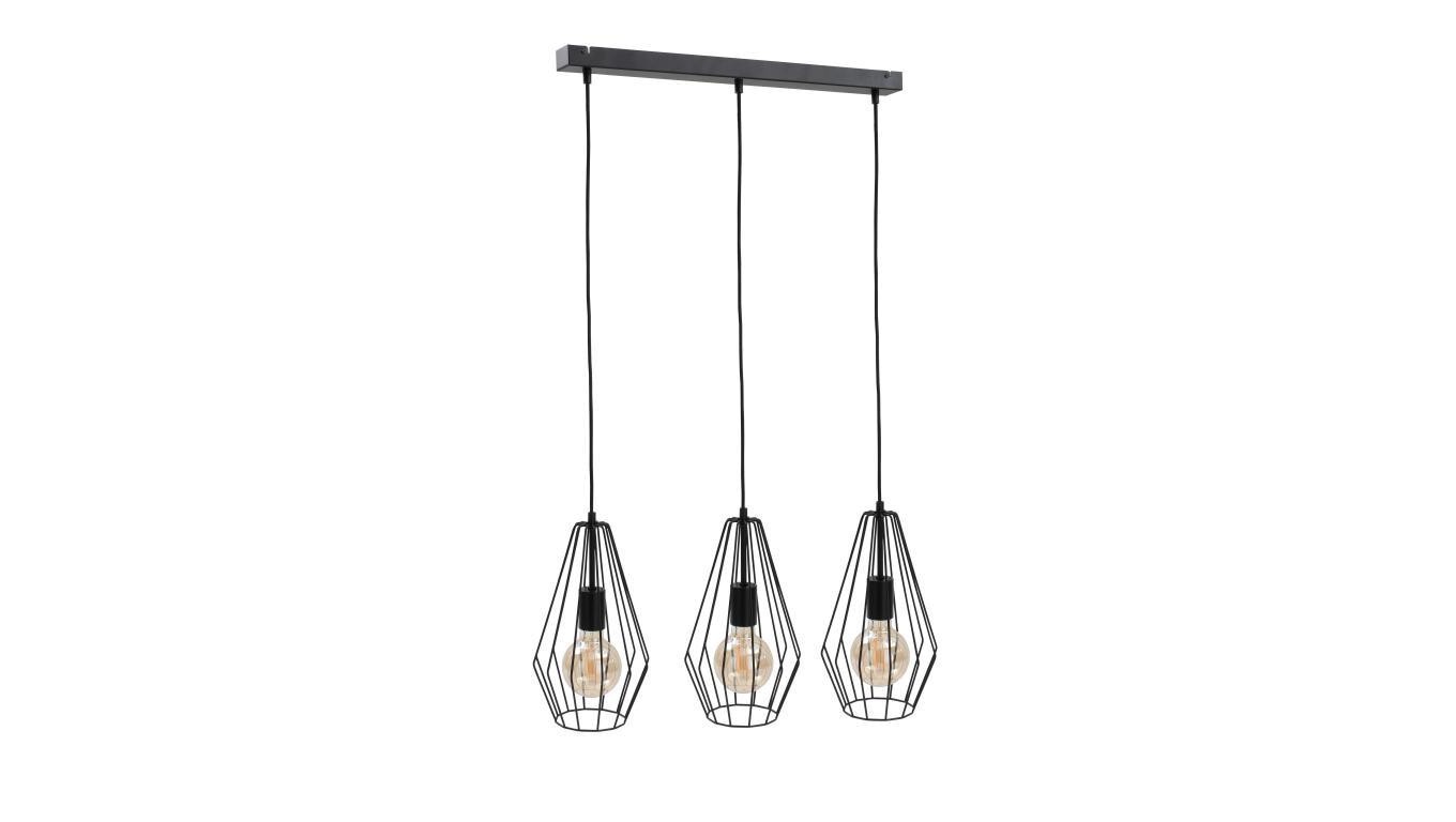 Loft Pendant Light 3xE27 LEX BLACK 437