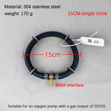 1Pcs 304 Stainless Steel Koi Fish Pond Oxygenation Aquarium Supplies Nano Aerati