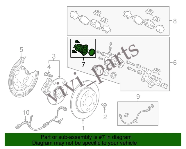 New Parking Brake Actuator Rear Right For 2017-2024 Honda CR-V 43020-THA-H00 - Image 4 of 4