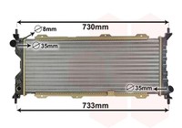 VAN Wezel MotorküHler WasserküHler 37002185 FüR Combo Opel S93 Corsa Caravan F08