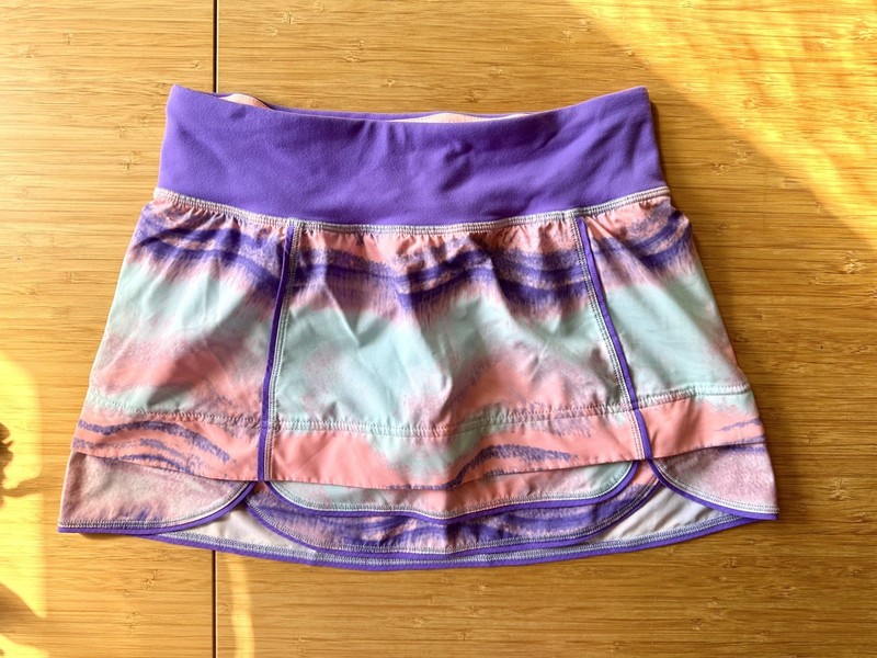 Ivivva Lululemon Girl's Pink/Purple Tennis Running Skort Size 14 