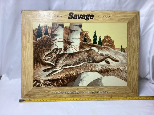 Vintage 1950s Savage Stevens Fox Cottontail Rabbit Advertising ...