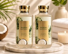 2 Bath Body Works Waikiki Beach Coconut Shower Gel Body Wash 10 fl oz