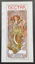 Nectar par Alphonse Mucha 1899 Reproduction de 1976