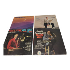 Lot of 4 Vintage Boots Randolph Pete Fountain Mitch Miller Vinyl LP Albums