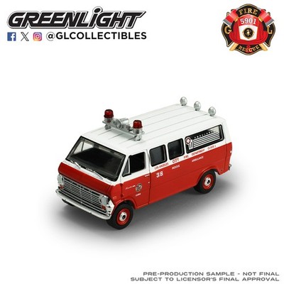 GL Fire & Rescue Series 5 - LAFD 1969 Ford Econoline Ambulance 67070-B