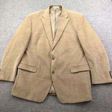 Lauren Ralph Lauren Blazer Mens 48L Beige Corduroy Sport Coat Jacket 2 Button