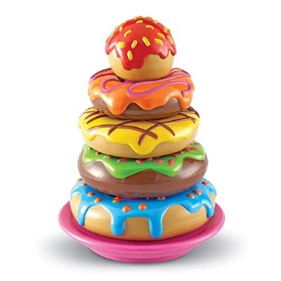 Learning Resources Baby Spielzeug Bunter Donut-Turm LER7352 Authentisch von JP