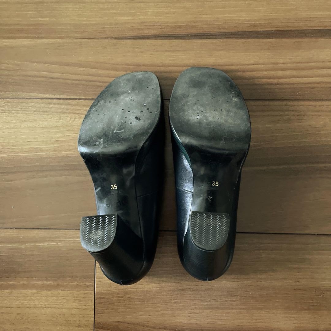 Autentiche decolte Yves Saint Laurent tacco punta aperta pelle nero taglia 35 donna