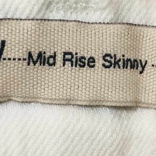 Levi's White Denim Ankle Jeans Women's 10 Mid Rise Skinny 32 x 25.75 - Bild 5 von 9