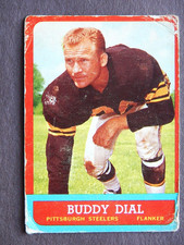 Buddy Dial #124 Topps 1963 Football Card (Pittsburgh Steelers)*