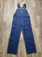 Liberty Overalls Mens 36x30 Blue Denim Workwear Bib Carpenter Utility Pants USA