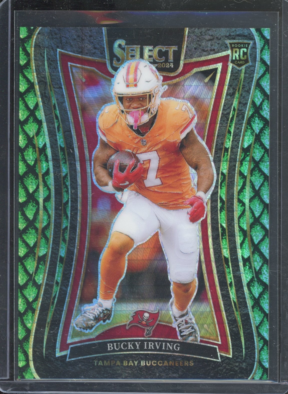 2024 Panini Select BUCKY IRVING #313 RC Rookie Dragon Scale Green /81 Buccaneers