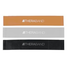 Resistance Band Loop Set, 18" Workout Bands for 18 Inch Black/Silver/Gold