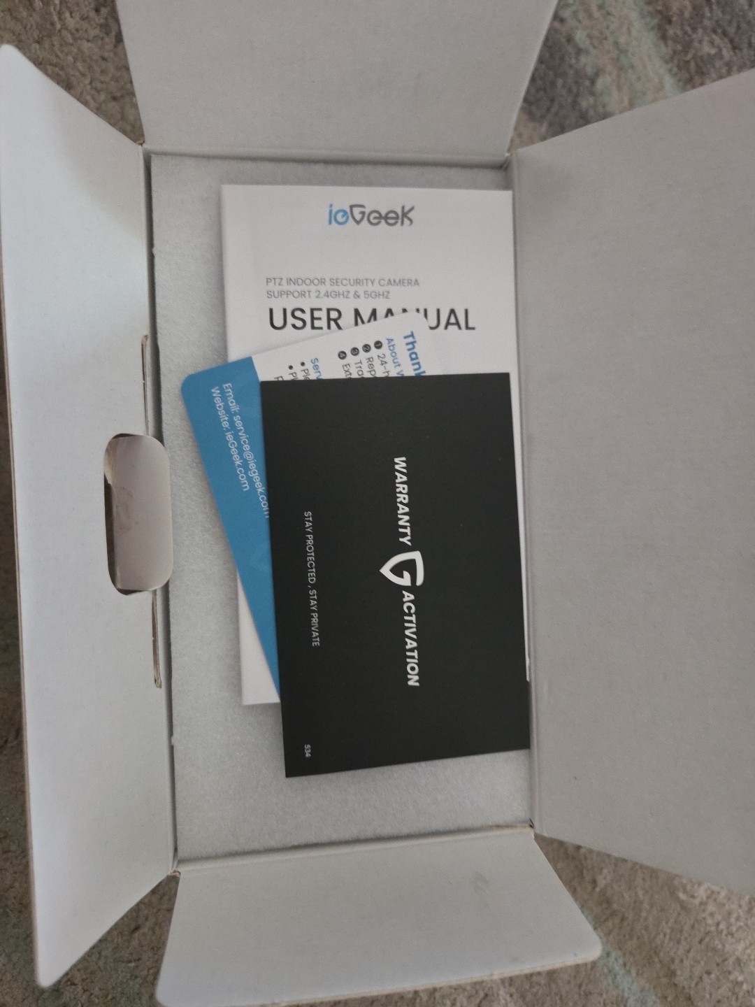 ieGeek 5MP Indoor Camera mit 5G/2.4G WiFi Auto Tracking,2-Way Audio,Night Vision