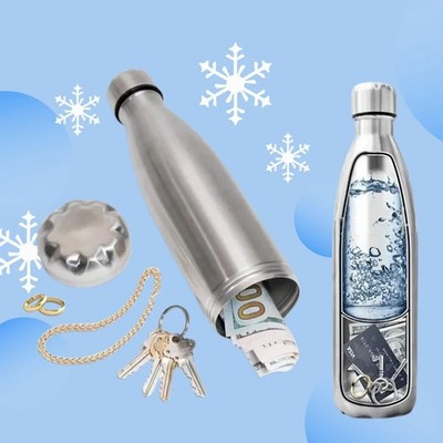 750ml Diversion Wasserflasche Geheimversteck Pillen Organizer Versteckt Geld Sicher