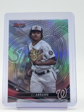 CJ ABRAMS 2022 BOWMAN'S BEST REFRACTOR ROOKIE #49 NATIONALS Q4856
