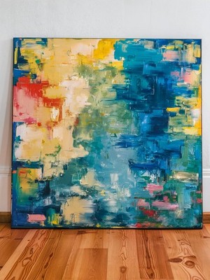 Ocean Summer Abstrakt Leinwandbilder/Acrylglas/Silber Alu/Pop Art bis 150x150 cm