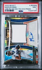 2023 PANINI SELECT TAG RC SIG SWATCHES TIE-DYE PRIZM MARVIN MIMS 3/25 PSA 9