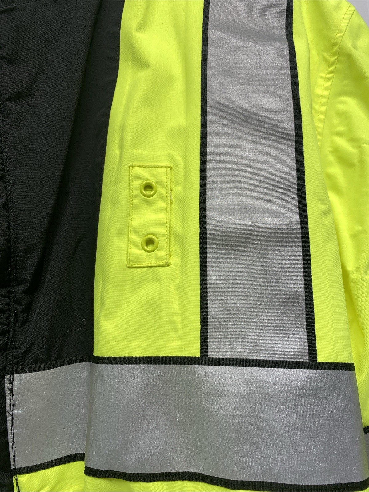 Elbeco Reflective Safety Jacket Mens L Neon Yellow Coat Summit Lifesaver 2 image 6