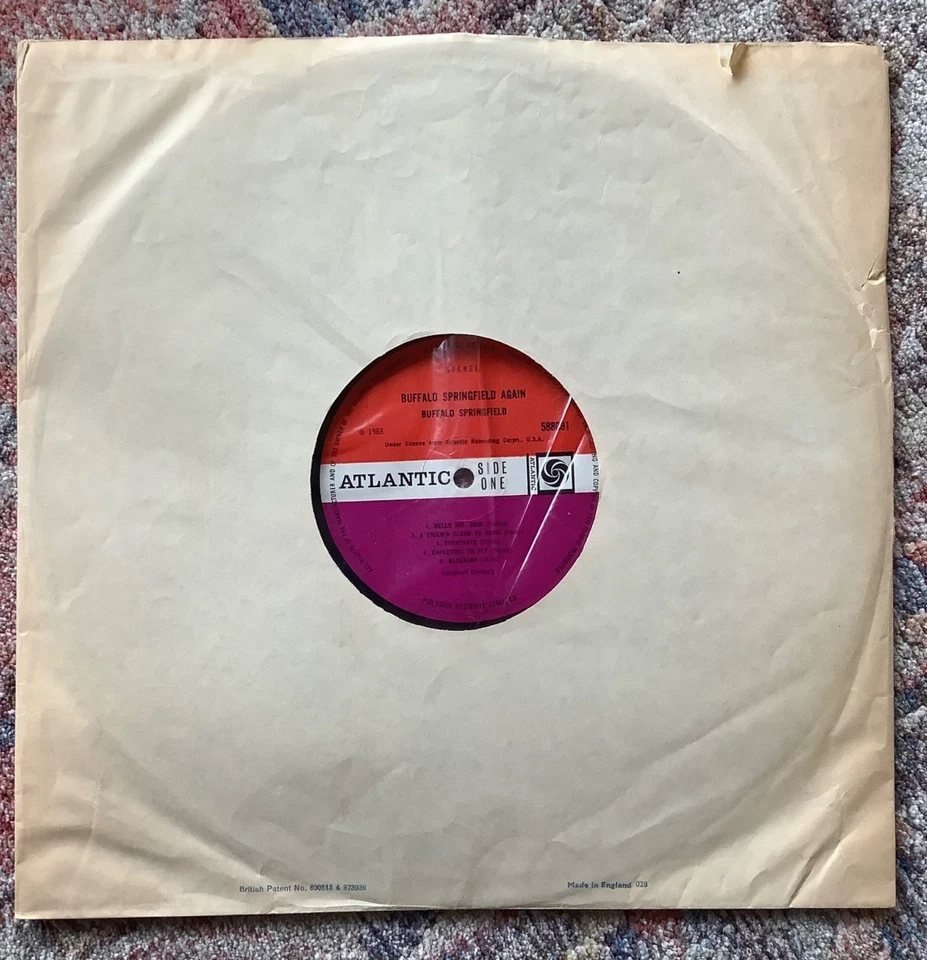 Buffalo Springfield - again LP UK 1968 plum Atlantic laminated cover 1ST A1/B1 - Image 4 of 4