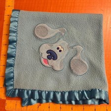 Luvs Nick Jr Blues Clues Satin Trim Blue Security Blanket Lovey Paw Print