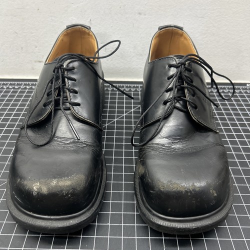Dr Martens Vintage 90’s Sophia Black Leather Chunky Platform Heel Shoes Uk 6