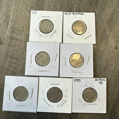 Buffalo 5C Nickels Lot of Circulated Coins Variety