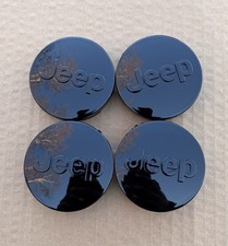 Jeep Set Of 4 Black 63 Mm Wheel Center Caps Grand Cherokee Wrangler Compass 2.48