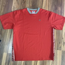 VTG 90s Adidas Red Embroidered Olive Green Three Stripes Soccer Jersey Men  s L