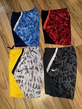 Nike Boys Sz M Medium Shorts Athletic Dri-fit Lot Pockets Drawstring