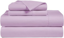 Luxury 1000 Thread Count Egyptian Cotton Queen Sheets Set - Lilac