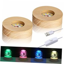 LED Light Display Stand Base for 3D Crystal Glass Art,Room Decoration and Wood