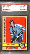1972 TOPPS #11 SYL APPS PSA 8 NM-MT 30653617 