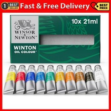 Winsor  Newton Winton Oil Color Paint, Basic Set, 10 X 21Ml Tubes