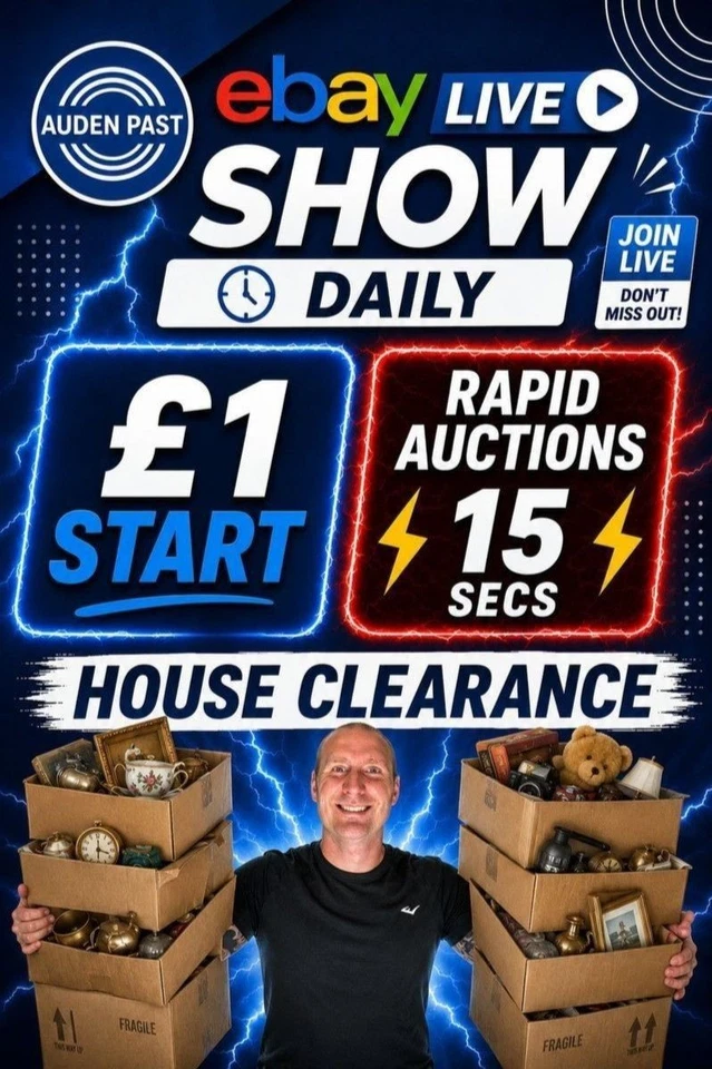 House Clearance LIVE: Fresh Stock, £1 Starts & Hidden Gems.
