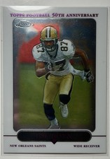 2005 Topps Chrome Refractor Joe Horn #71 New Orleans Saints