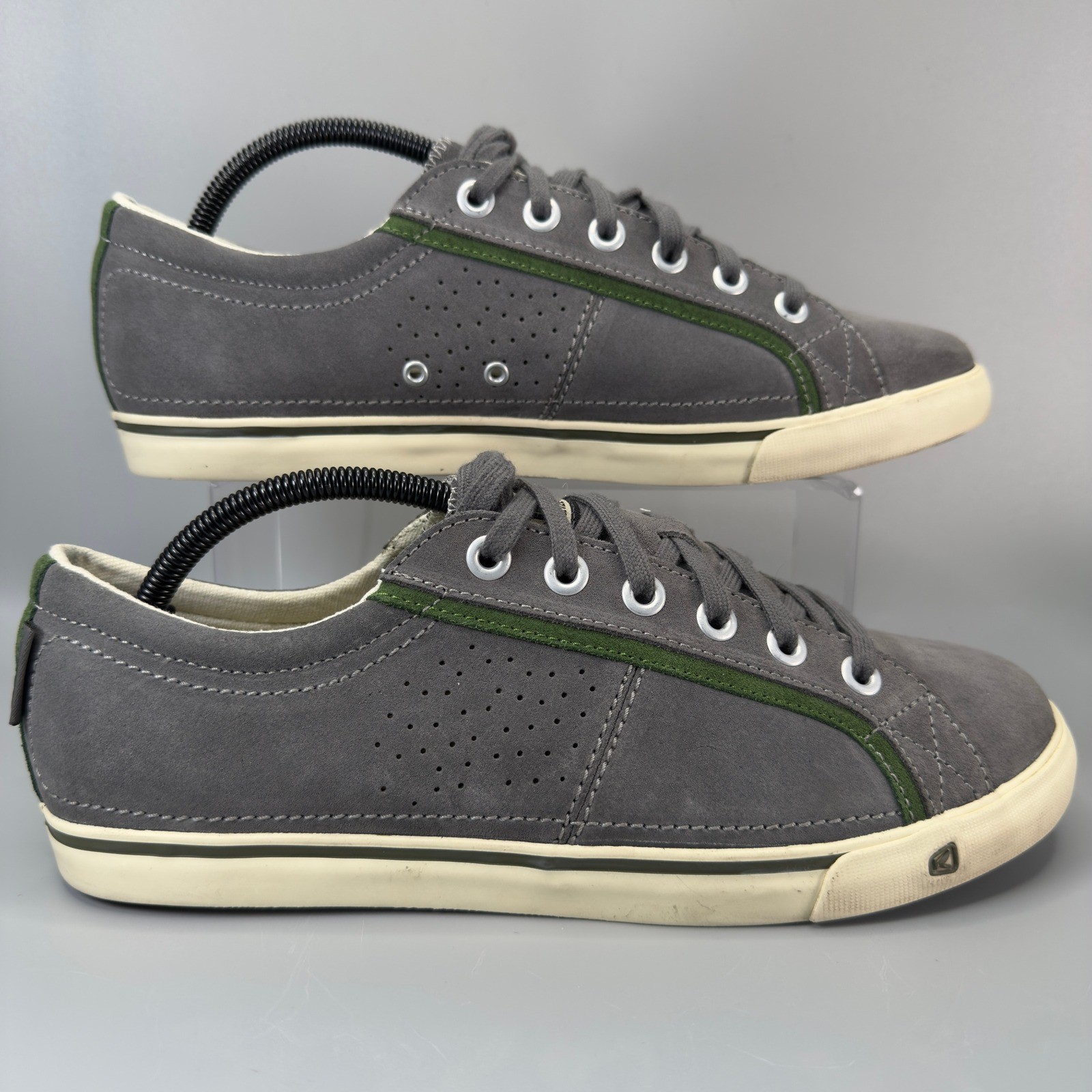 Scarpe stringate basse Keen Arcata uomo 11 casual sneakers grigio beige pelle scamosciata