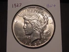 1927 PEACE DOLLAR BU + DETAILS POPULAR BETTER DATE PQ CHOICE BU LOOK SHIPS FREE