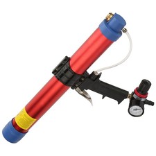 600ml Soft Glue Air Gun Pneumatic Hand Tool W/ Speed Gauge