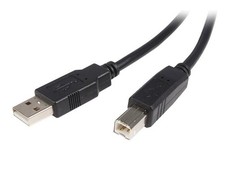 Image of StarTech.com USB2HAB5M USB cable USB A USB B Black