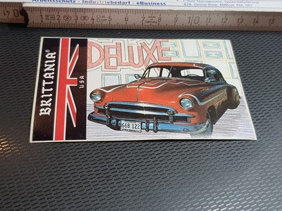 Brittania USA Deluxe Oldtimer - Aufkleber / Sticker Werbung (2I)