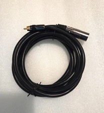 10 ft Premium XLR 3C Male to RCA Male Audio Cable, Gold