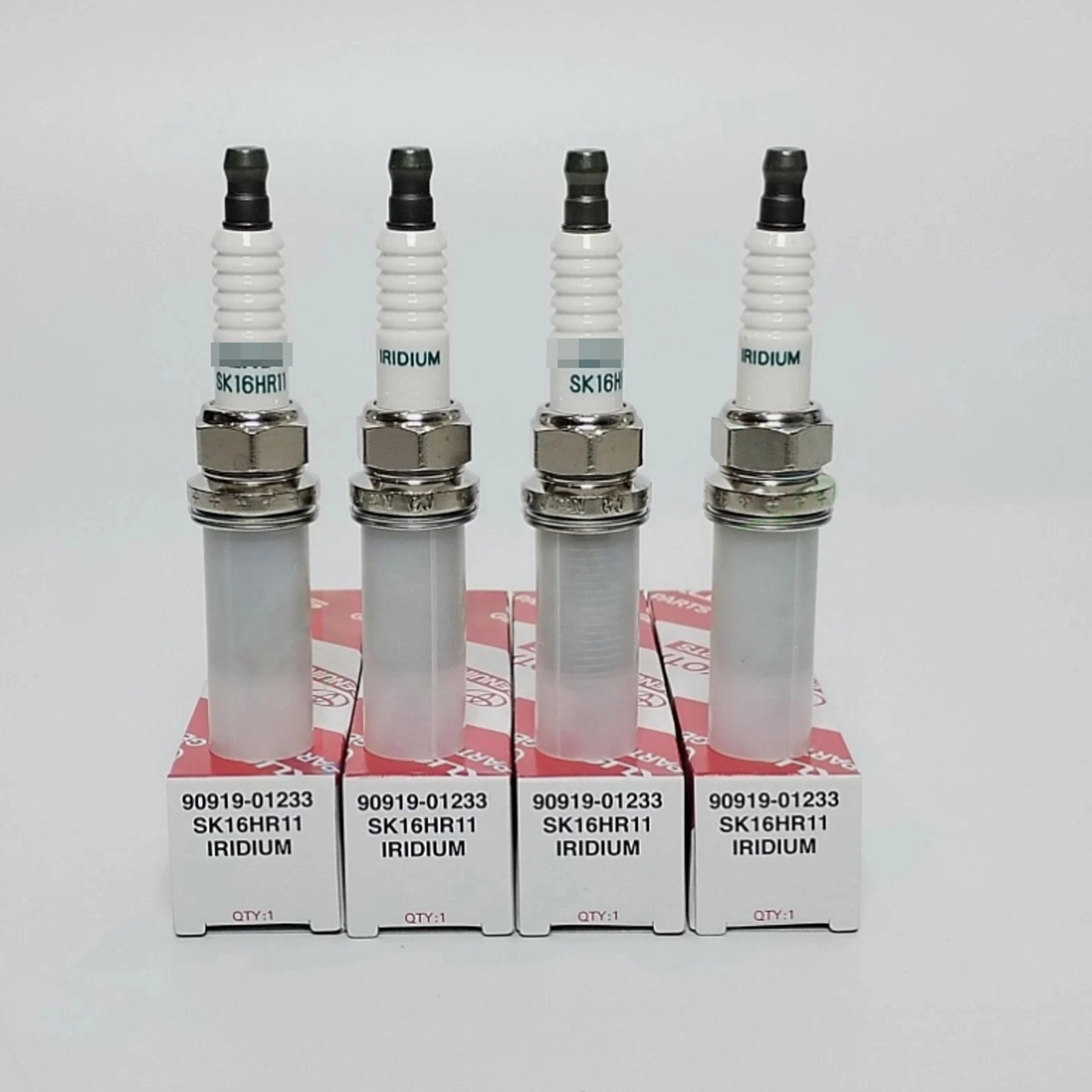 4PCS OEM 90919-01233 Iridium Spark Plugs 3417 SK16HR11 for Camry Highlander