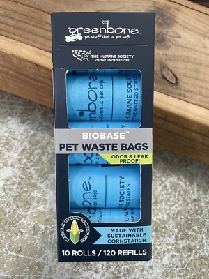 Biobase By Greenbone Hundekotbeutel – 10 Rollen Mit 120 Beuteln Auf Maisstärke-Basis, Extra Stark & Passend Für Die Meisten Spender