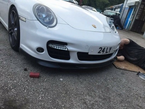 2006-2012 PORSCHE 911 TURBO 997 FRONT LIP 997.2 OE STYLE AERO KIT SPLITTER - Picture 8 of 9