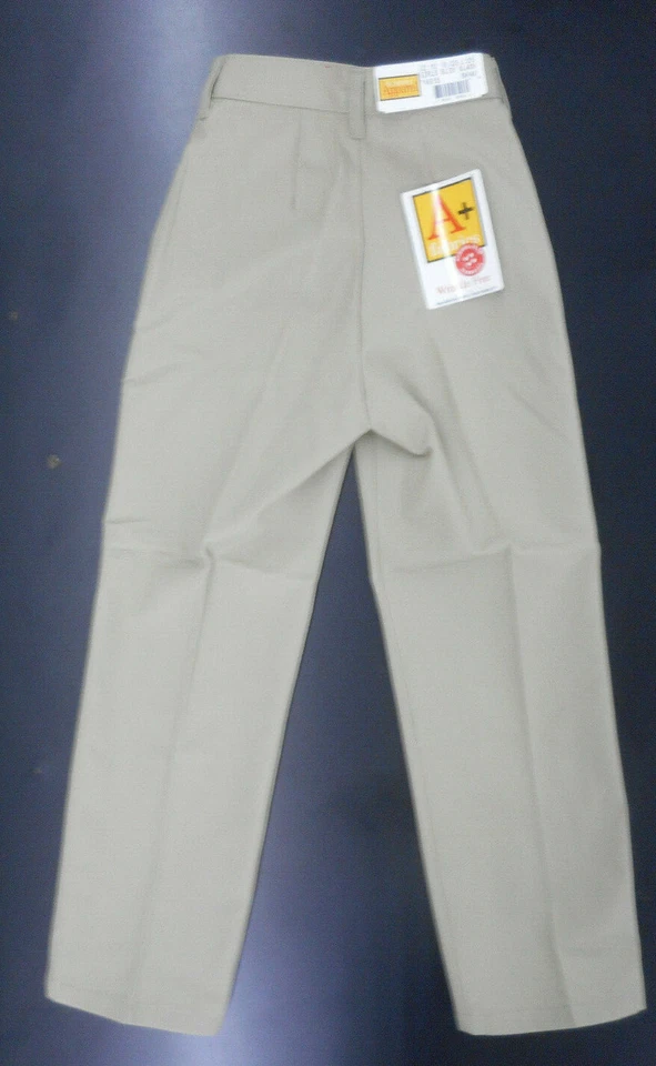 Niñas A+ Pantalones Caqui/Uniforme Escolar Pantalones Calce Ajustado Talla 10 y 16 Foto 2 de 4