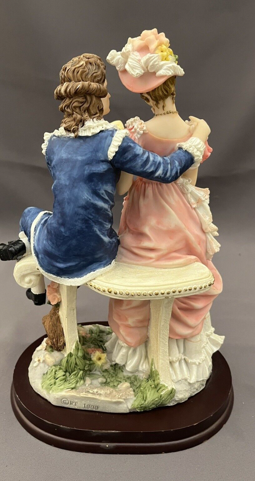 Vtg Montefiori Collection Resin 11" Figurine Victorian Man & Woman RT