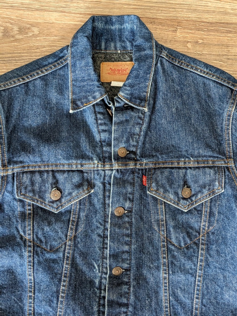 VTG Levis Medium Wash Blanket Lined Troy Mills Denim Made VTG Levis Medium Wash Blanket Lined Troy Mills Denim Made