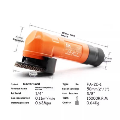 Industrial Pneumatic Engraving Grinder Straight Handle Handheld Grinding